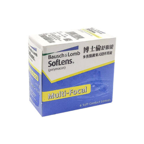 博士倫 SofLens Multifocal [老花漸進] ｜雙週拋透明隱形眼鏡｜每盒6片