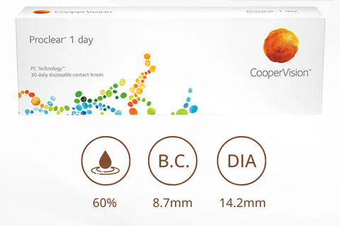 CooperVision Proclear 1 Day｜[日拋] 透明隱形眼鏡｜每盒30片