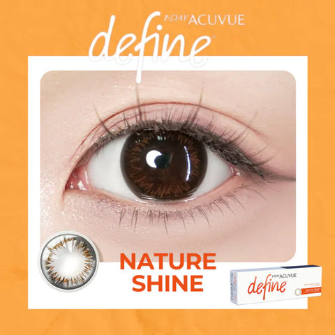 1 DAY ACUVUE Define Natural Shine 閃亮金｜[日拋]彩妝隱形眼鏡｜每盒30片