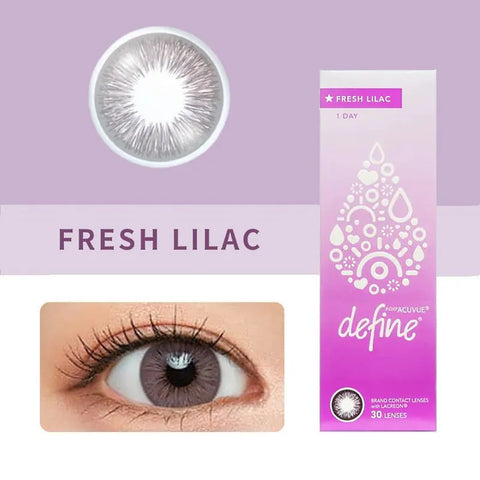 1 DAY ACUVUE Define Fresh Lilac 丁香紫｜[日拋]彩妝隱形眼鏡｜每盒30片