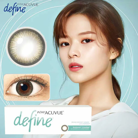 1 DAY ACUVUE Define Radiant Charm 閃鑽金｜[日拋]彩妝隱形眼鏡｜每盒30片