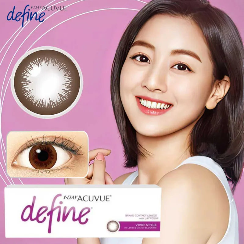 1 DAY ACUVUE Define Vivid Style 動人啡｜[日拋]彩妝隱形眼鏡｜每盒30片