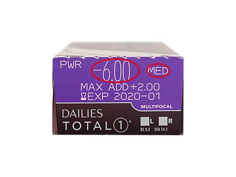 [漸進]愛爾康 Alcon Dailies Total 1 for Multifocal｜[日拋]透明水凝層遞矽水凝膠隱形眼鏡｜每盒30片