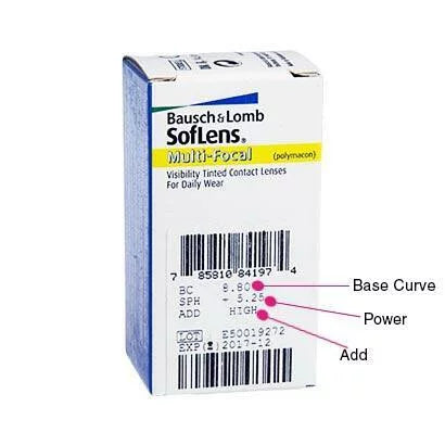 博士倫 SofLens Multifocal [老花漸進] ｜雙週拋透明隱形眼鏡｜每盒6片