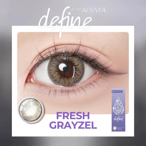 1 DAY ACUVUE Define Fresh Grayzel 冷灰棕｜[日拋]彩妝隱形眼鏡｜每盒30片