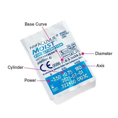 強生 ACUVUE Moist 1 Day for Astigmatism [散光] | 日拋透明散光隱形眼鏡｜每盒30片