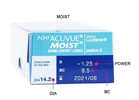 ACUVUE Moist 1 Day｜日拋透明隱形眼鏡｜每盒30片