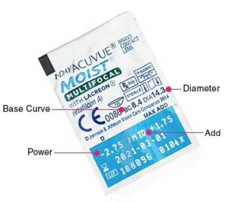 ACUVUE Moist 1 Day Multifocal [漸進] ｜日拋多焦點老花漸進透明隱形眼鏡｜每盒30片