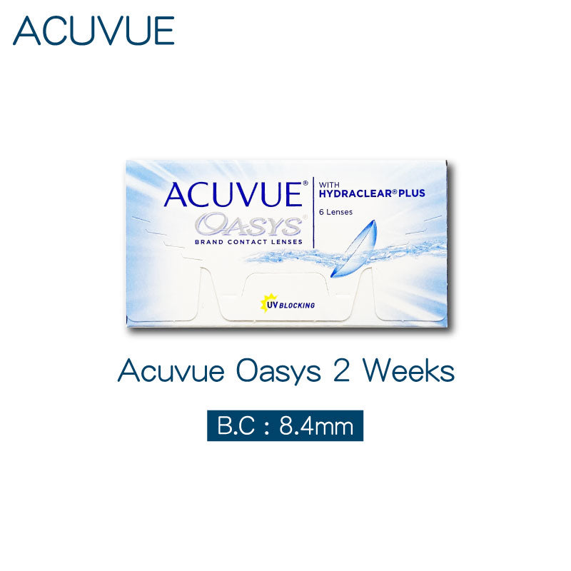 ACUVUE Oasys 2-week [近視/遠視]｜兩星期抛透明矽水凝膠隱形眼鏡｜每盒6片