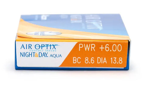 愛爾康 | ALCON Air Optix Night & Day | 透明矽水凝膠隐形眼镜 | 每盒3片 | 月抛
