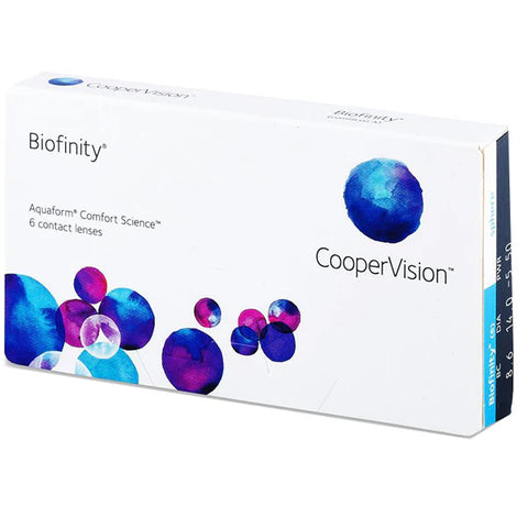 CooperVision Biofinity 1 Month｜[月拋]透明矽水凝膠隱形眼鏡｜每盒6片