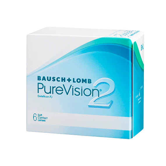 博士倫 PureVision 2 純視二代｜[月拋] 透明矽水凝膠隱形眼鏡｜每盒6片