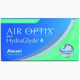 [散光] Alcon Air Optix plus HydraGlyde for Astigmatism｜[月拋] 透明矽水凝膠隱形眼鏡｜每盒3片